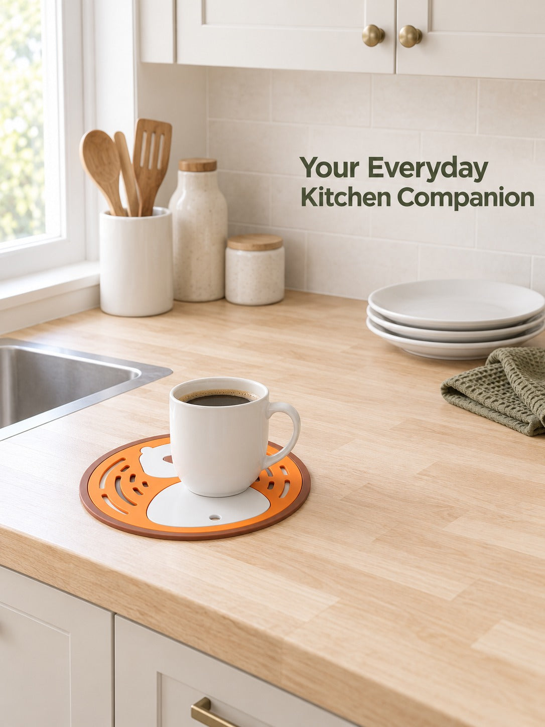 Heat Resistant Silicone Table Mat for Hot Pots & Cups