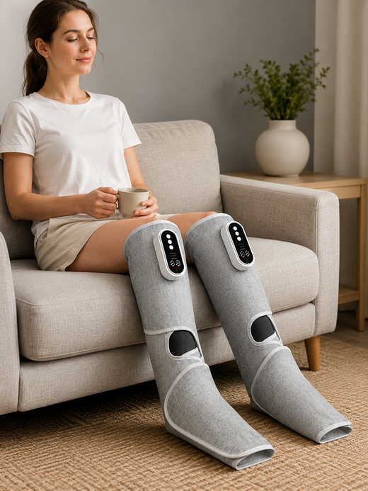 Heated Leg Massager with Air Compression & 360° Wrap