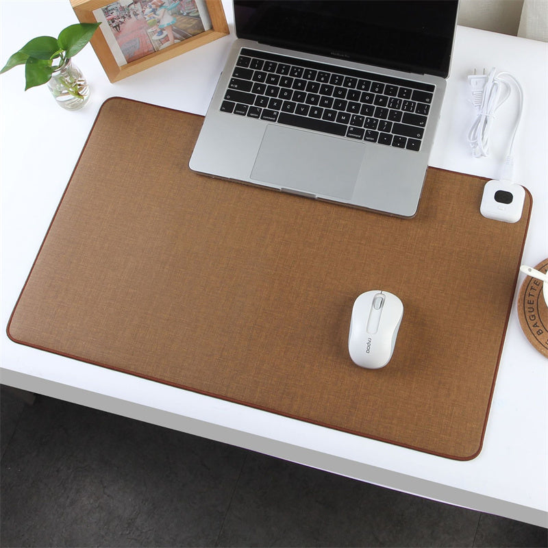 Heated Desk Mat with Digital Temperature Display Control