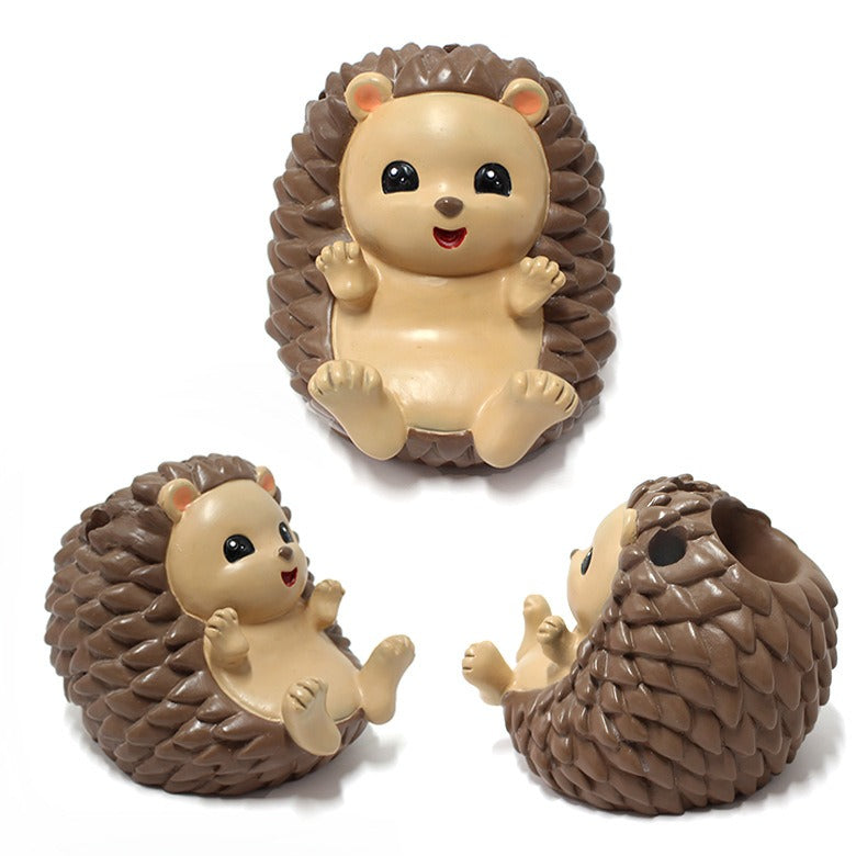 Hedgehog Pen Holder Phone Stand for Charming, Neat Desks