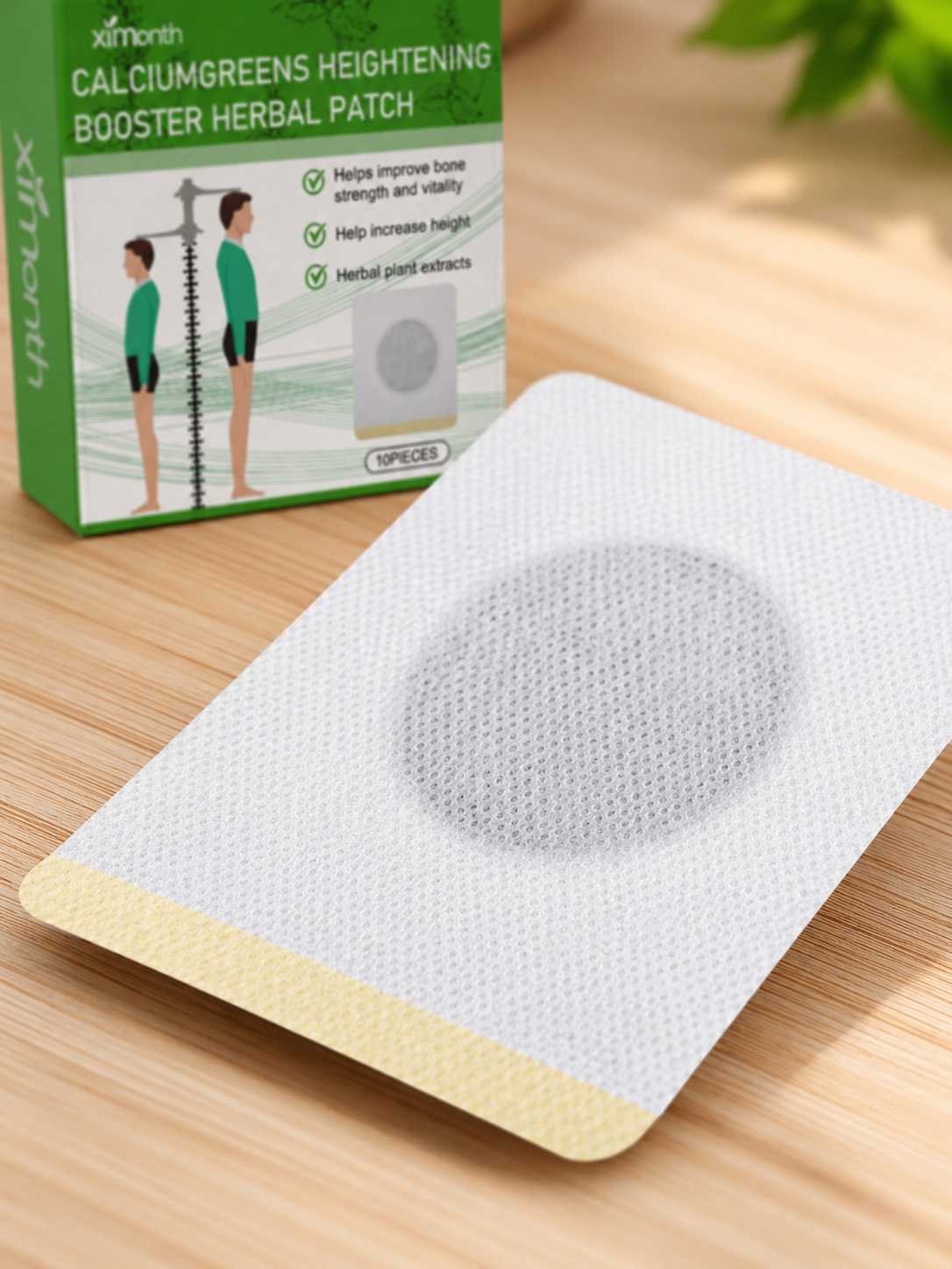 Height Enhancement Patches — Natural Bone Growth Support