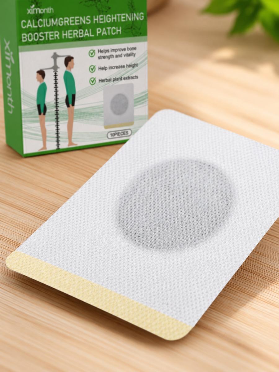 Height Enhancement Patches — Natural Bone Growth Support