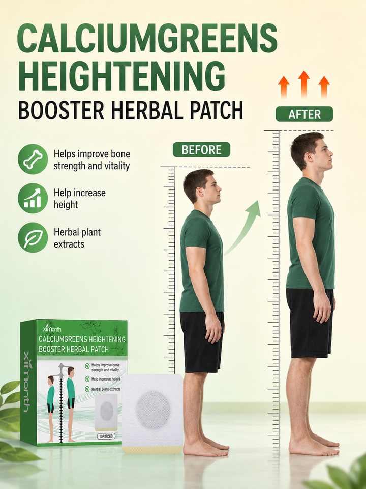 Height Enhancement Patches — Natural Bone Growth Support