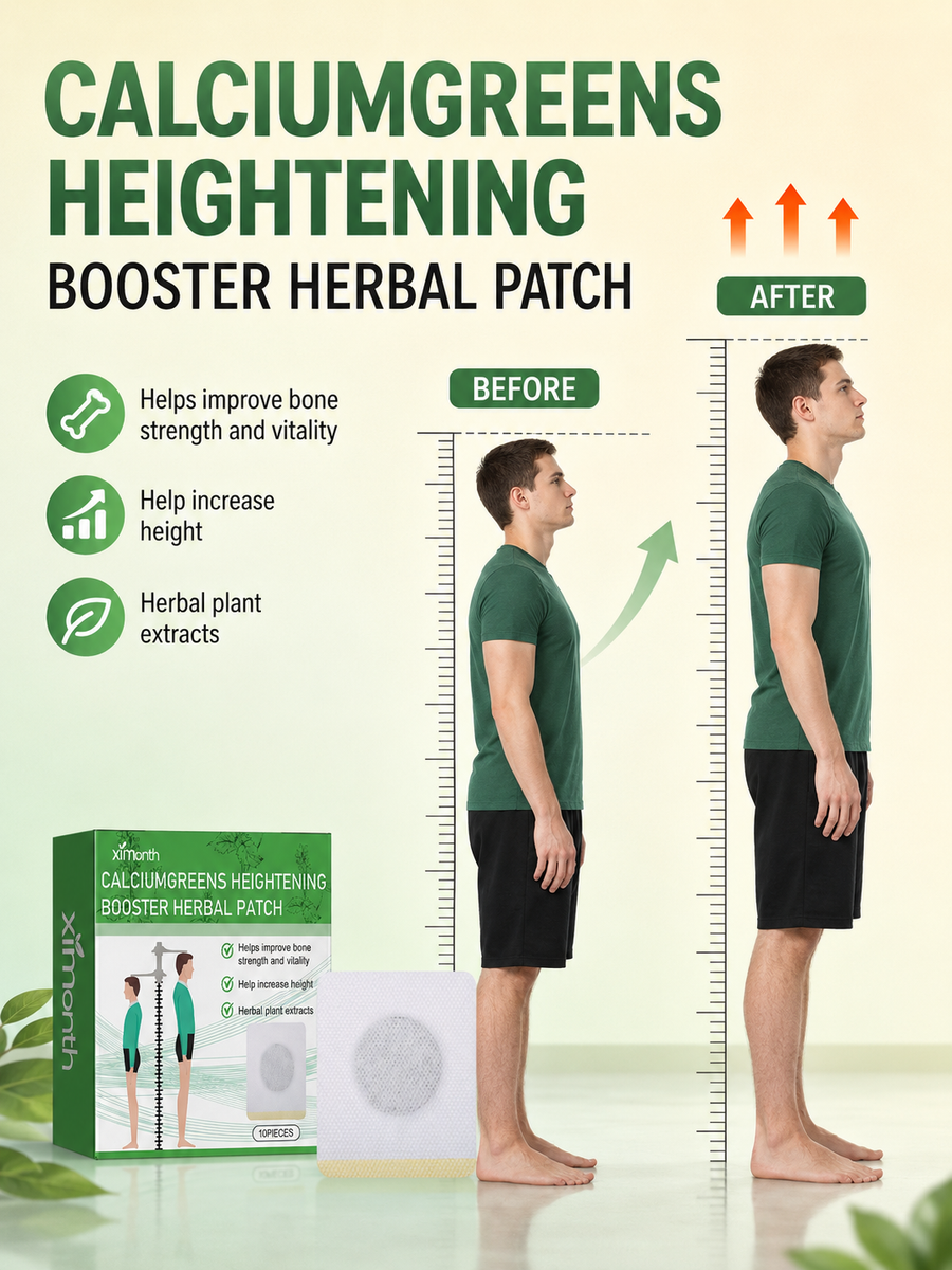 Height Enhancement Patches — Natural Bone Growth Support