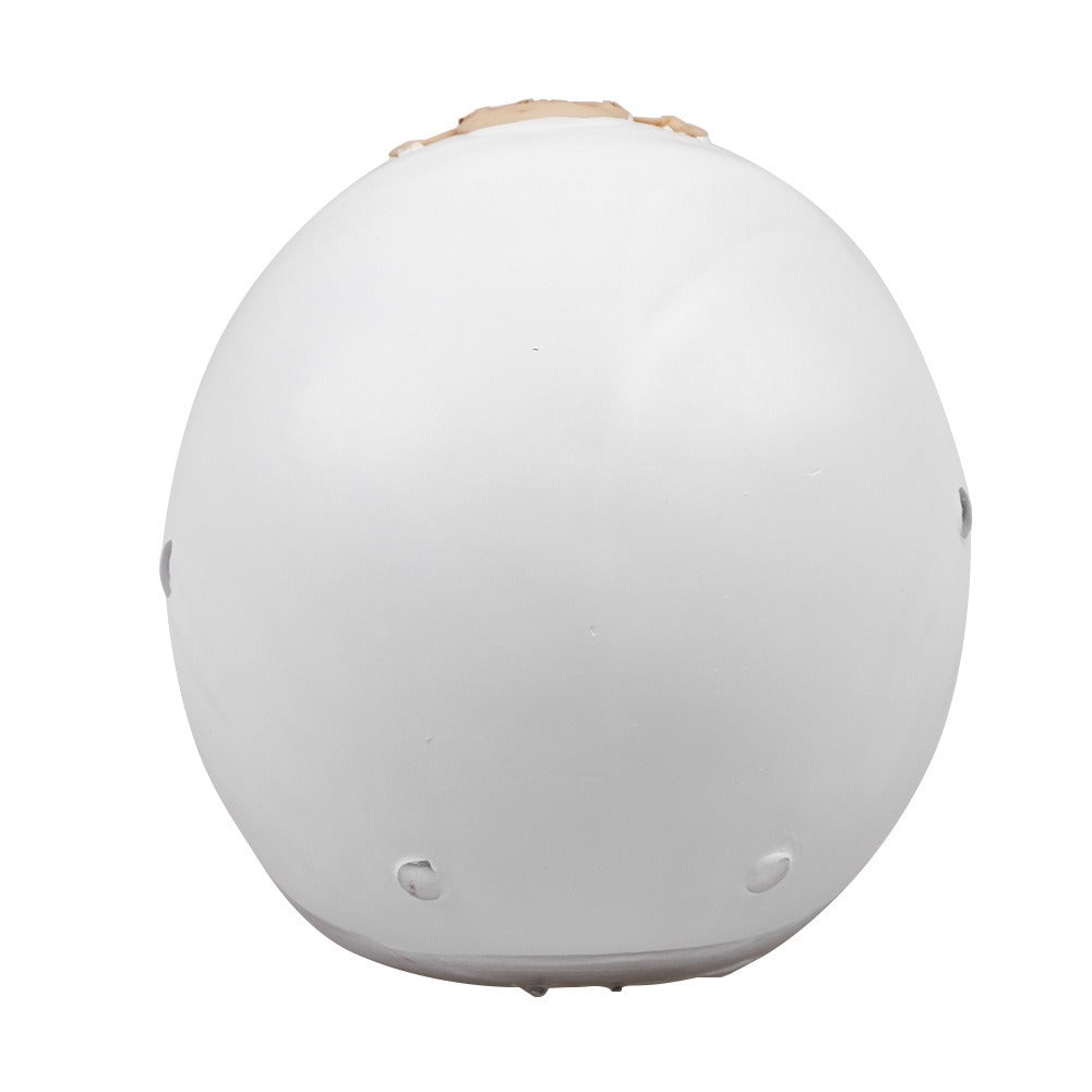 Skull Aviator Decor: Detailed Resin Display Ornament