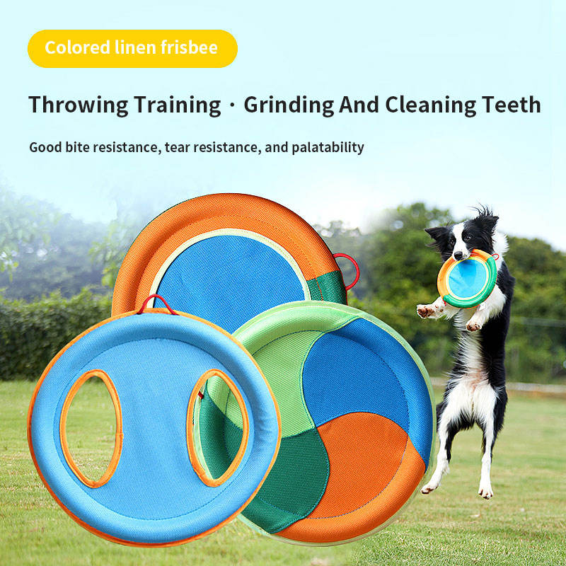 Hemp Dog Frisbee Toy for Durable Fetch & Tug Training