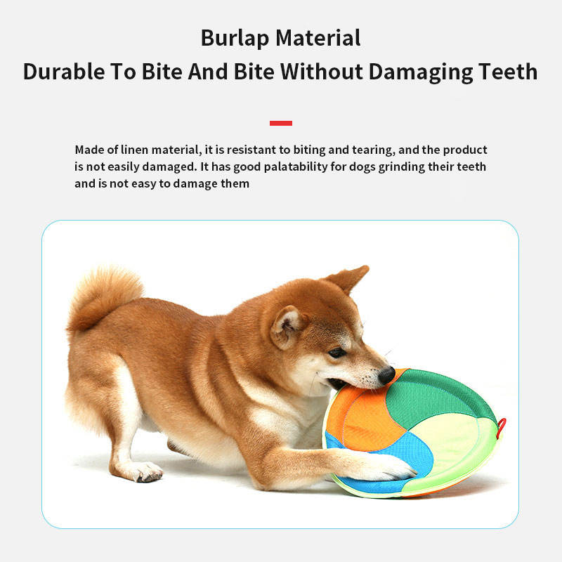 Hemp Dog Frisbee Toy for Durable Fetch & Tug Training