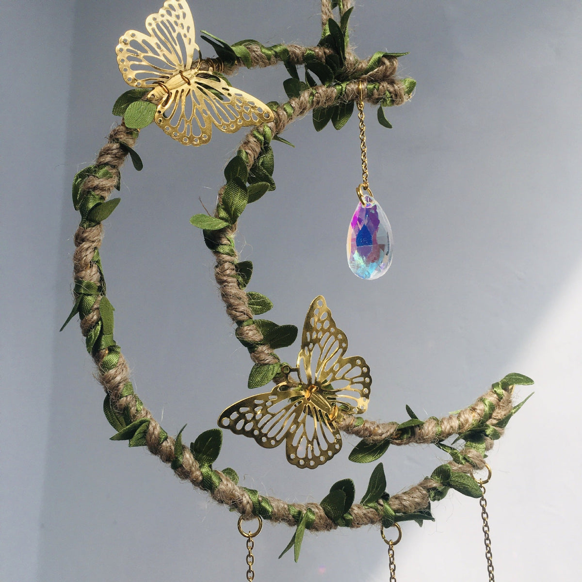 Crystal Suncatcher Wind Chime for Rainbow Window Light
