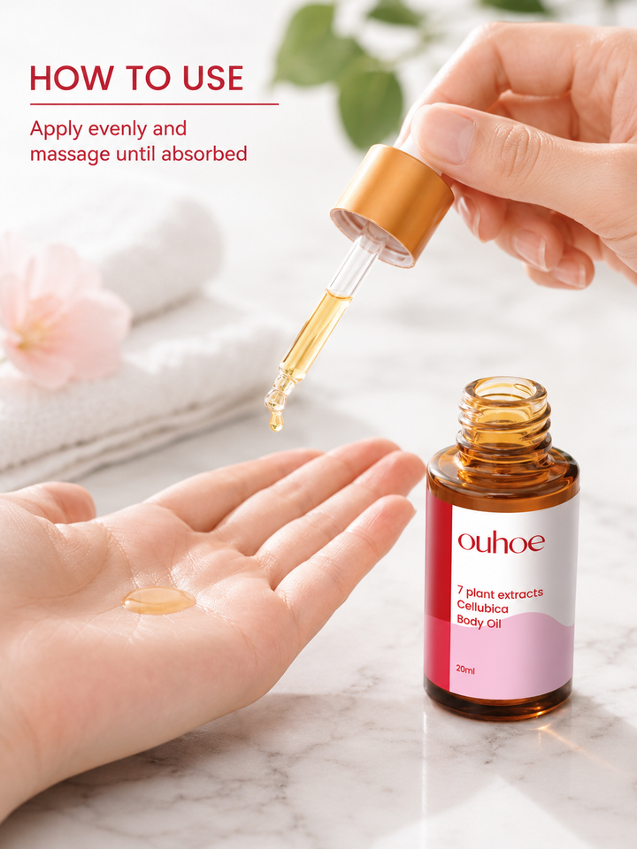 Body Oil for Firming & Cellulite Reduction – 7 Plant Extracts