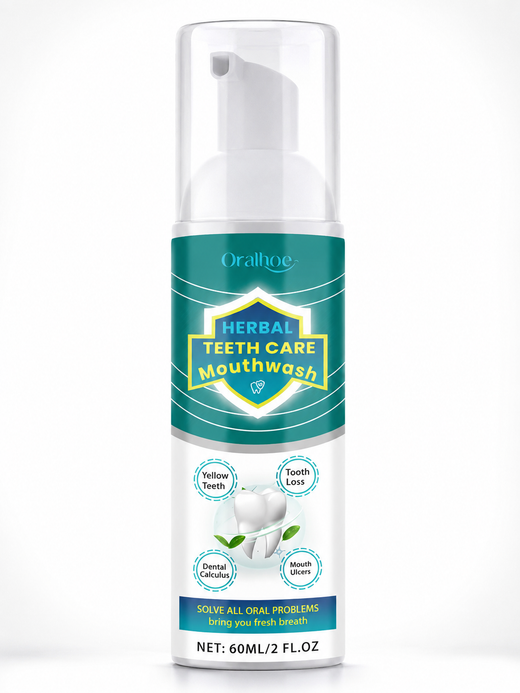 Herbal Brightening Mouthwash — Foaming 360° Care for Whiter