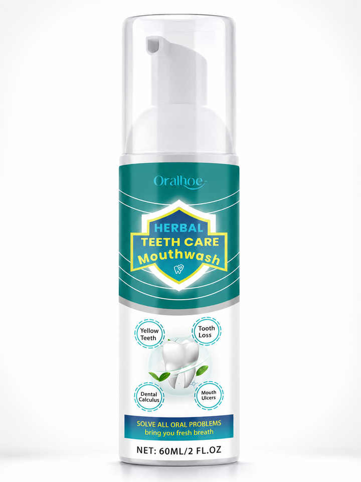 Herbal Brightening Mouthwash — Foaming 360° Care for Whiter