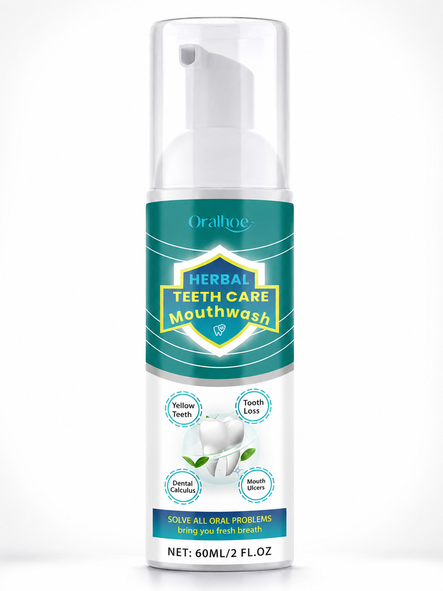 Herbal Brightening Mouthwash — Foaming 360° Care for Whiter