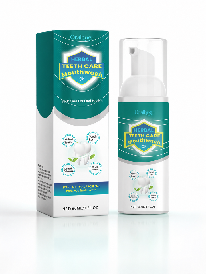 Herbal Brightening Mouthwash — Foaming 360° Care for Whiter