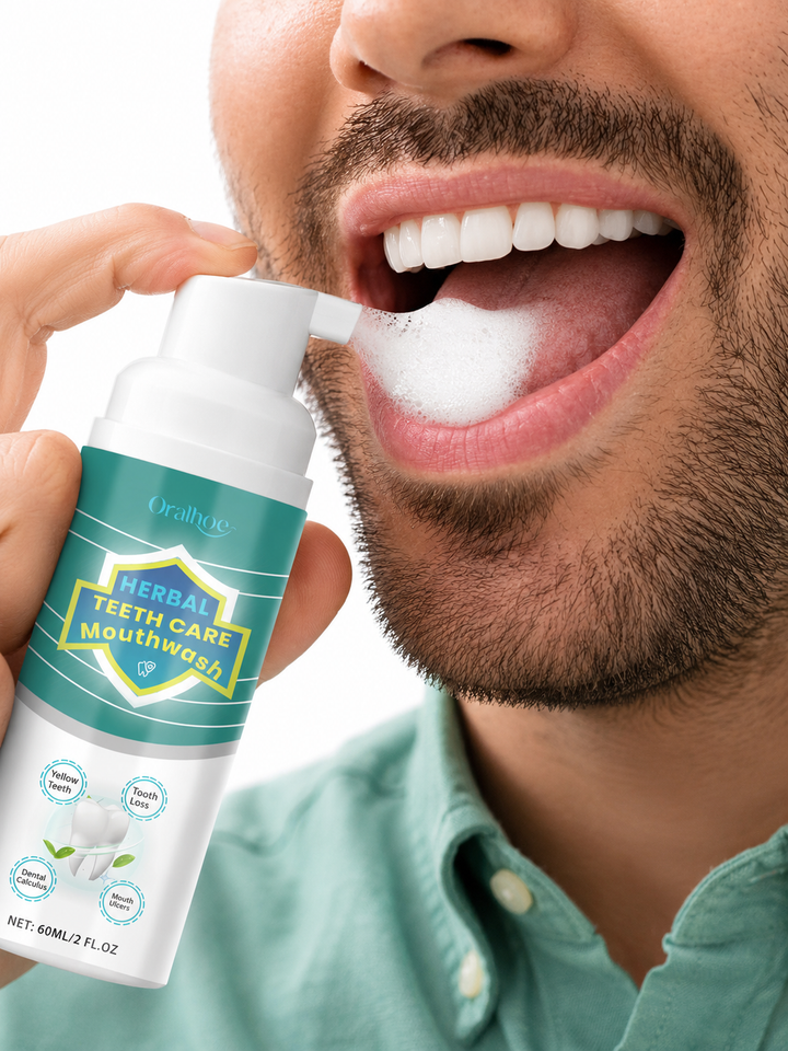 Herbal Brightening Mouthwash — Foaming 360° Care for Whiter