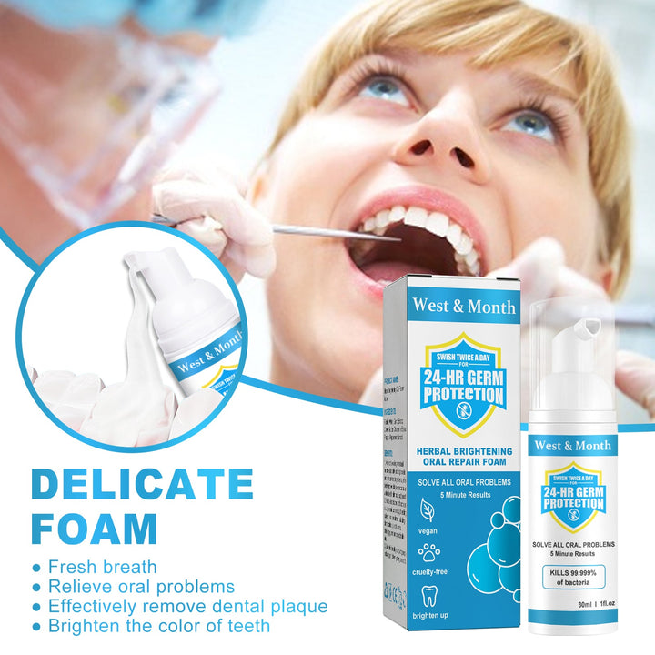 Herbal Oral Foam for Fresher Breath & Brighter Teeth