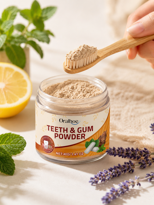 Herbal Tooth Powder — Naturally Whiter Teeth & Fresh Breath