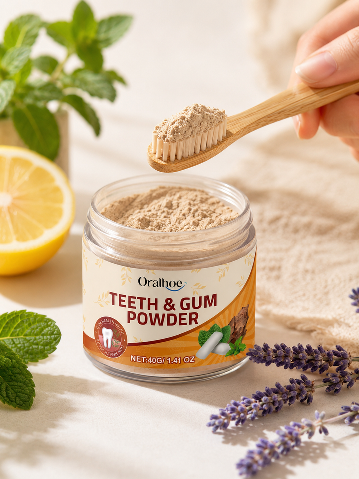 Herbal Tooth Powder — Naturally Whiter Teeth & Fresh Breath