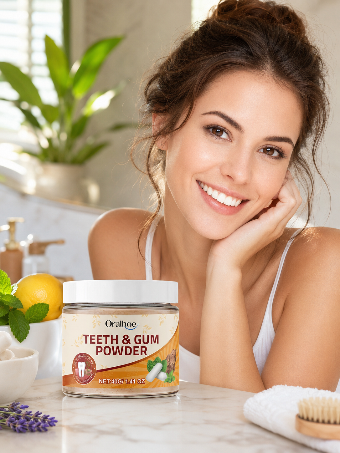 Herbal Tooth Powder — Naturally Whiter Teeth & Fresh Breath