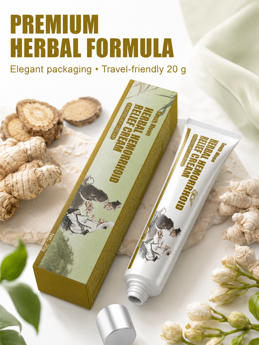 Herbal Hemorrhoid Relief Cream — Soothes Pain, Itching