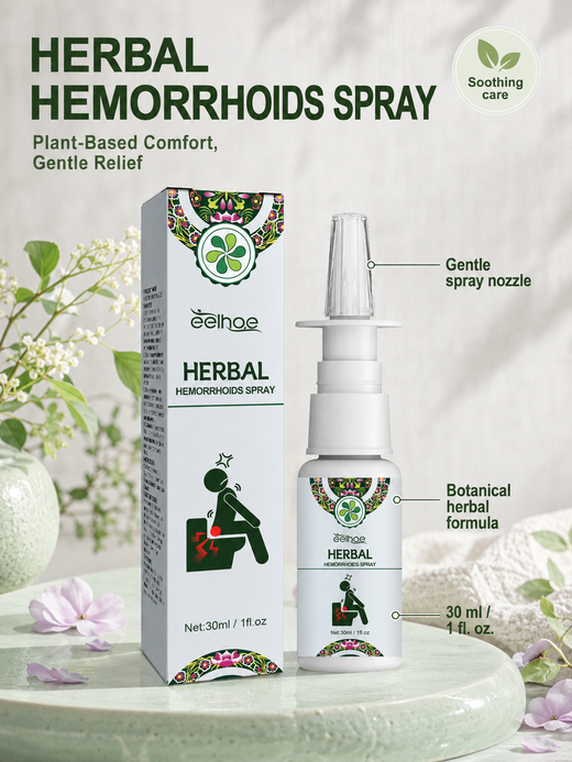 Herbal Hemorrhoid Relief Spray — Cooling, Soothing Relief