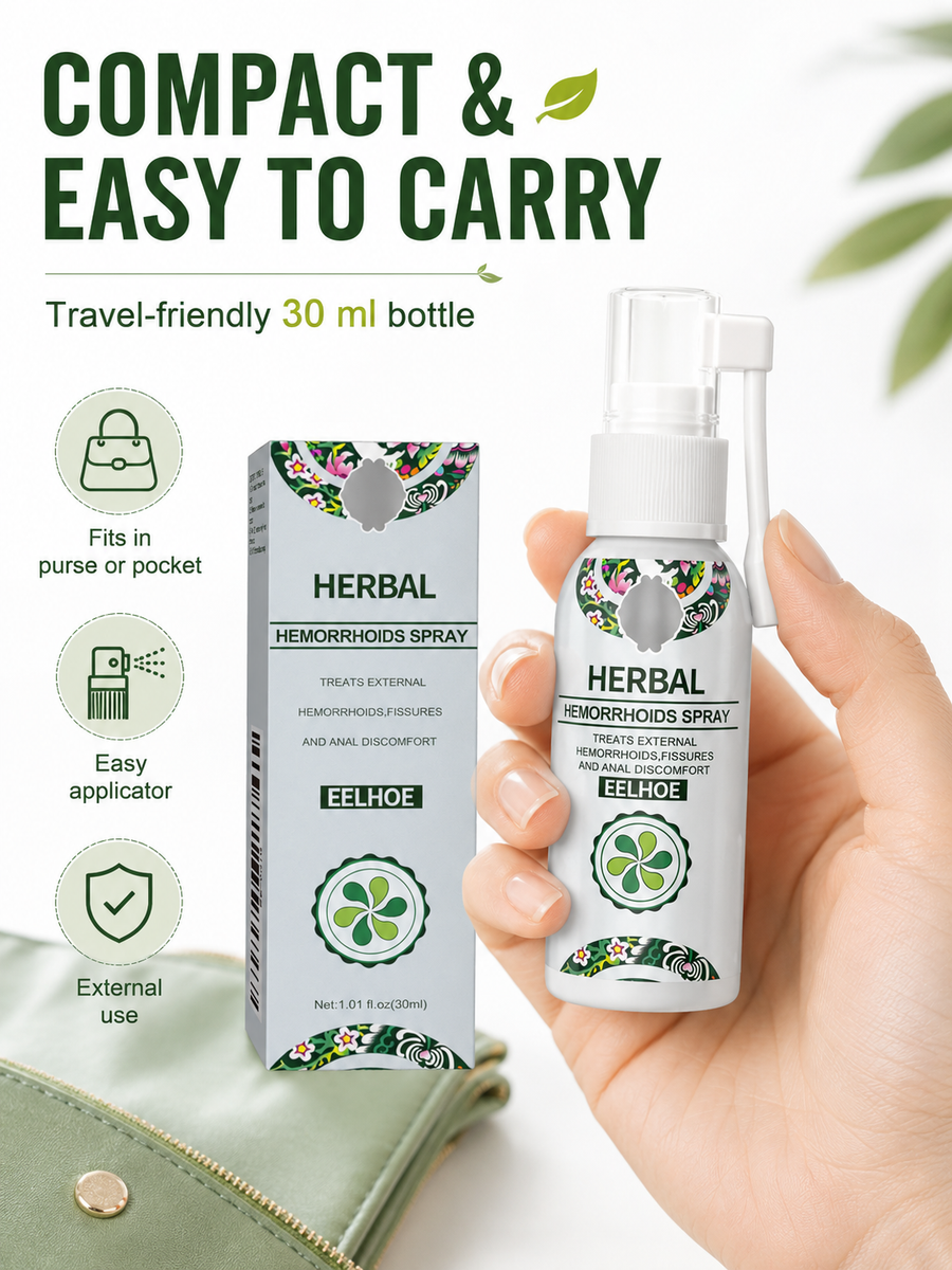 Herbal Hemorrhoids Spray — Rapid Soothing Relief, 30ml