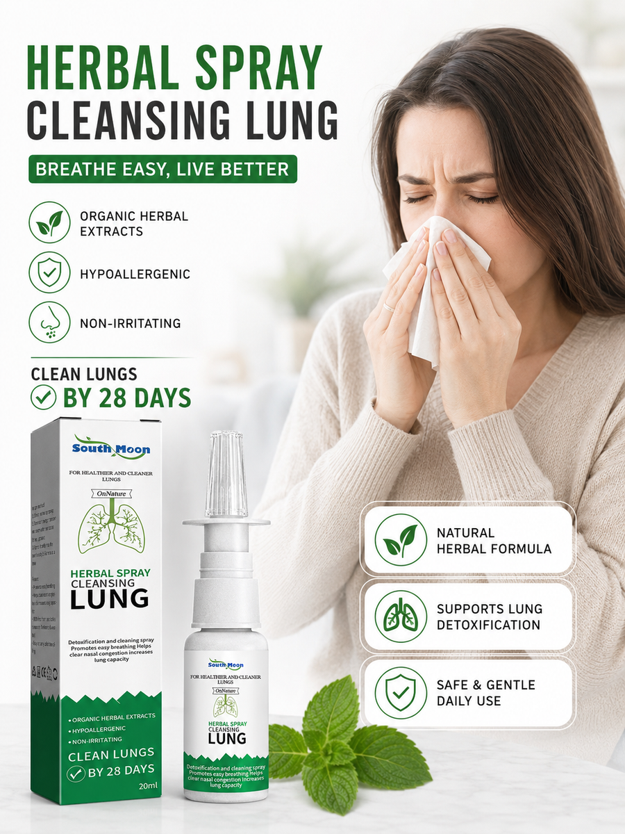 Herbal Lung Cleanse Spray — Clear Breathing in 28 Days