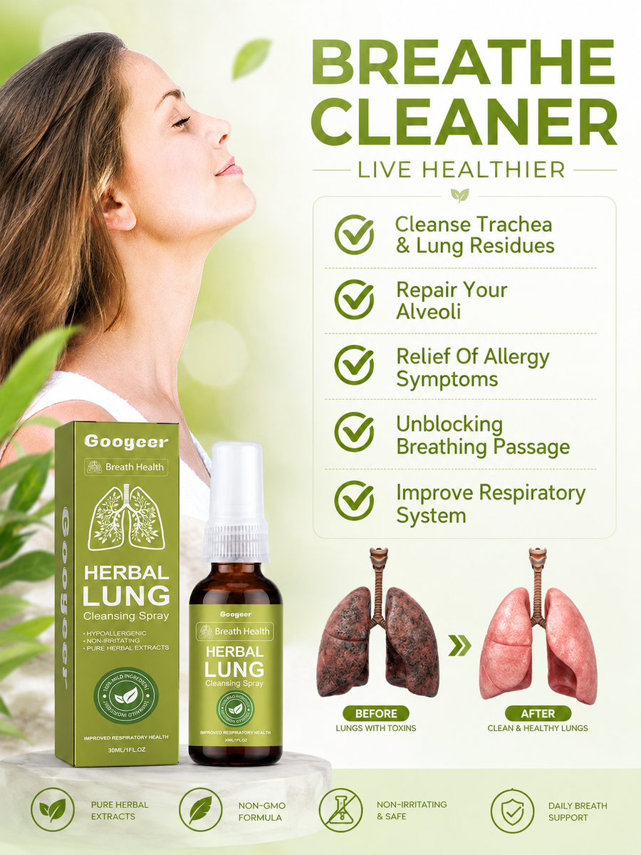 Herbal Lung Cleansing Spray — Clear Trachea & Lung Residues