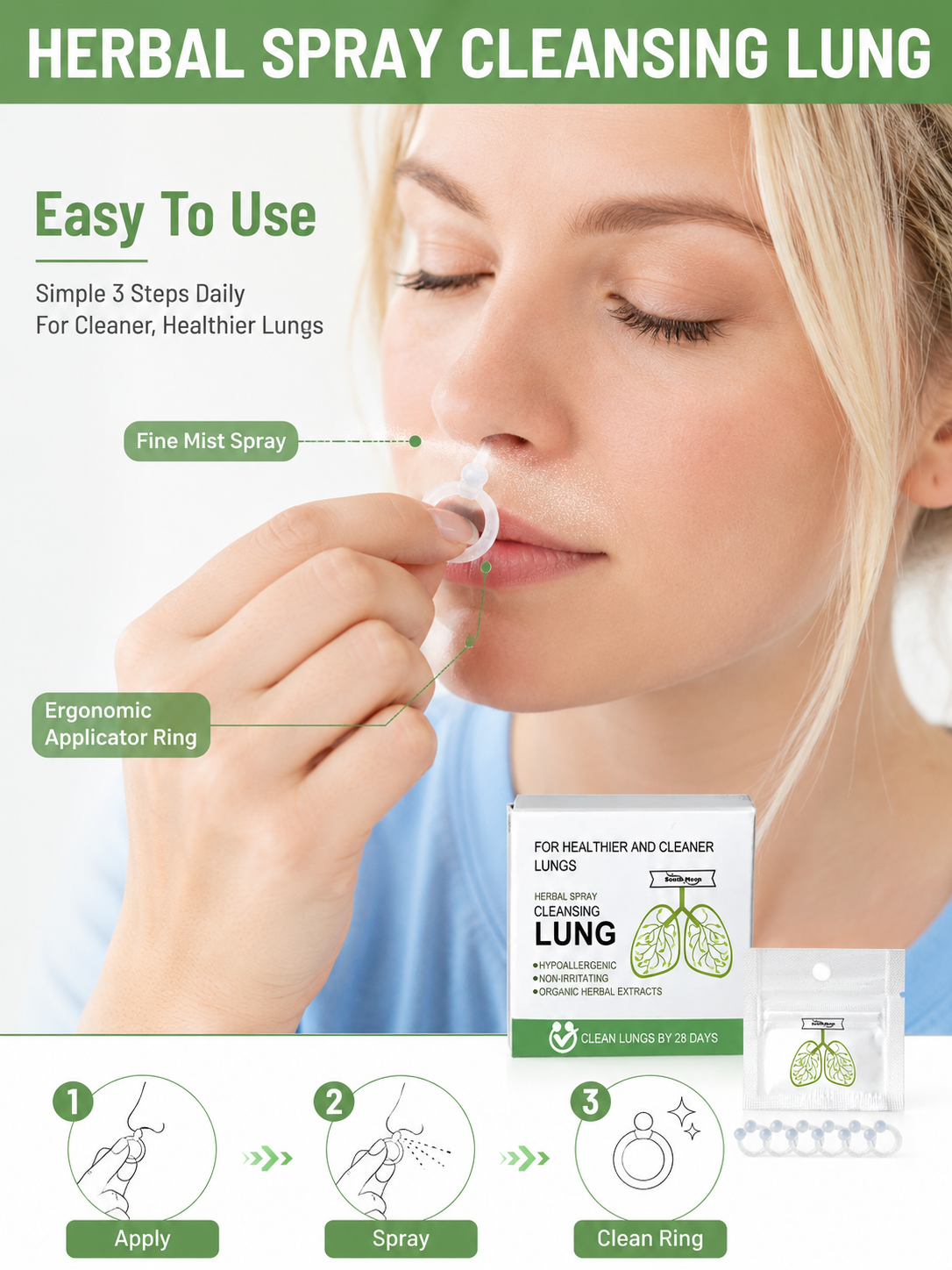 Herbal Nasal & Lung Cleanse Spray — Relief & Repair in 28 Days