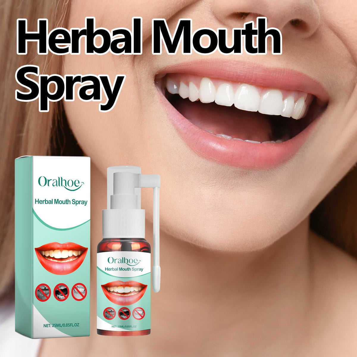 Herbal Mouth Spray for Fresh Breath, On-the-Go Relief
