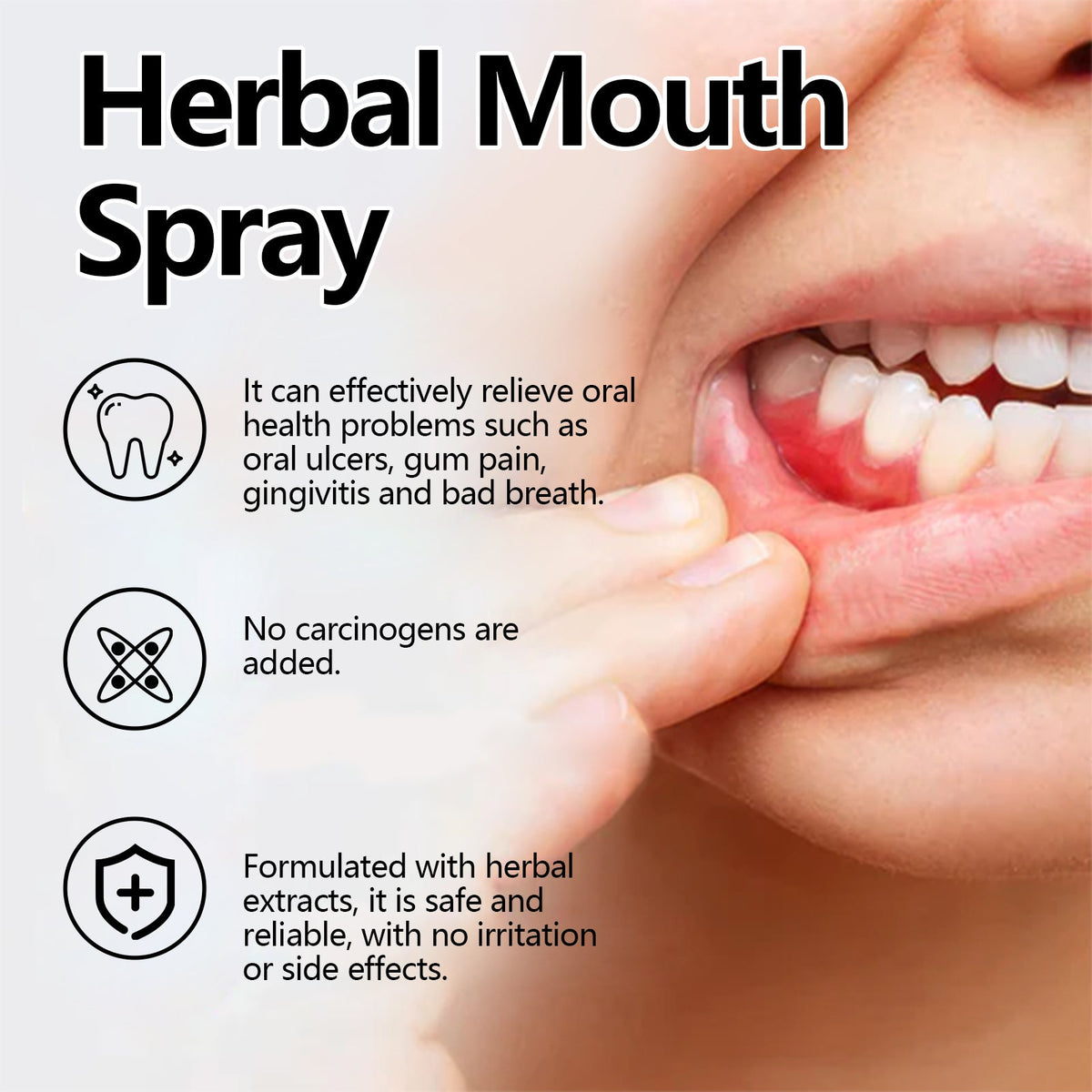 Herbal Mouth Spray for Fresh Breath, On-the-Go Relief