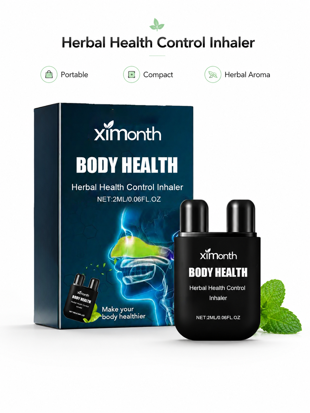 Herbal Nasal Stick — Stuffy Nose Relief & Body Wellness