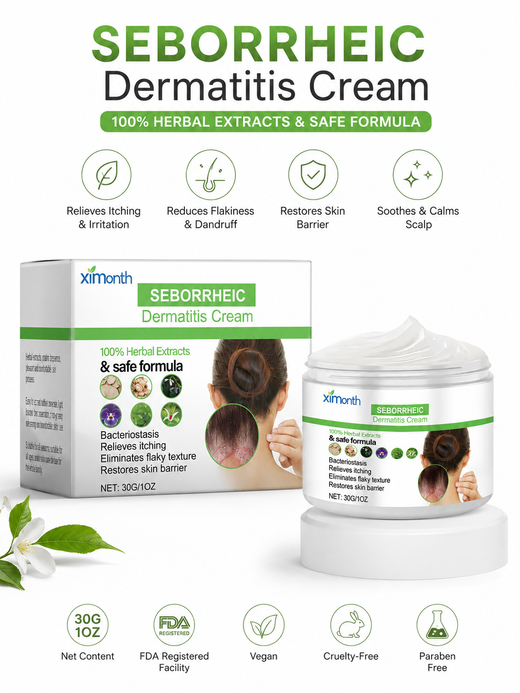 Herbal Seborrheic Dermatitis Cream — Flake-Free Scalp in 4