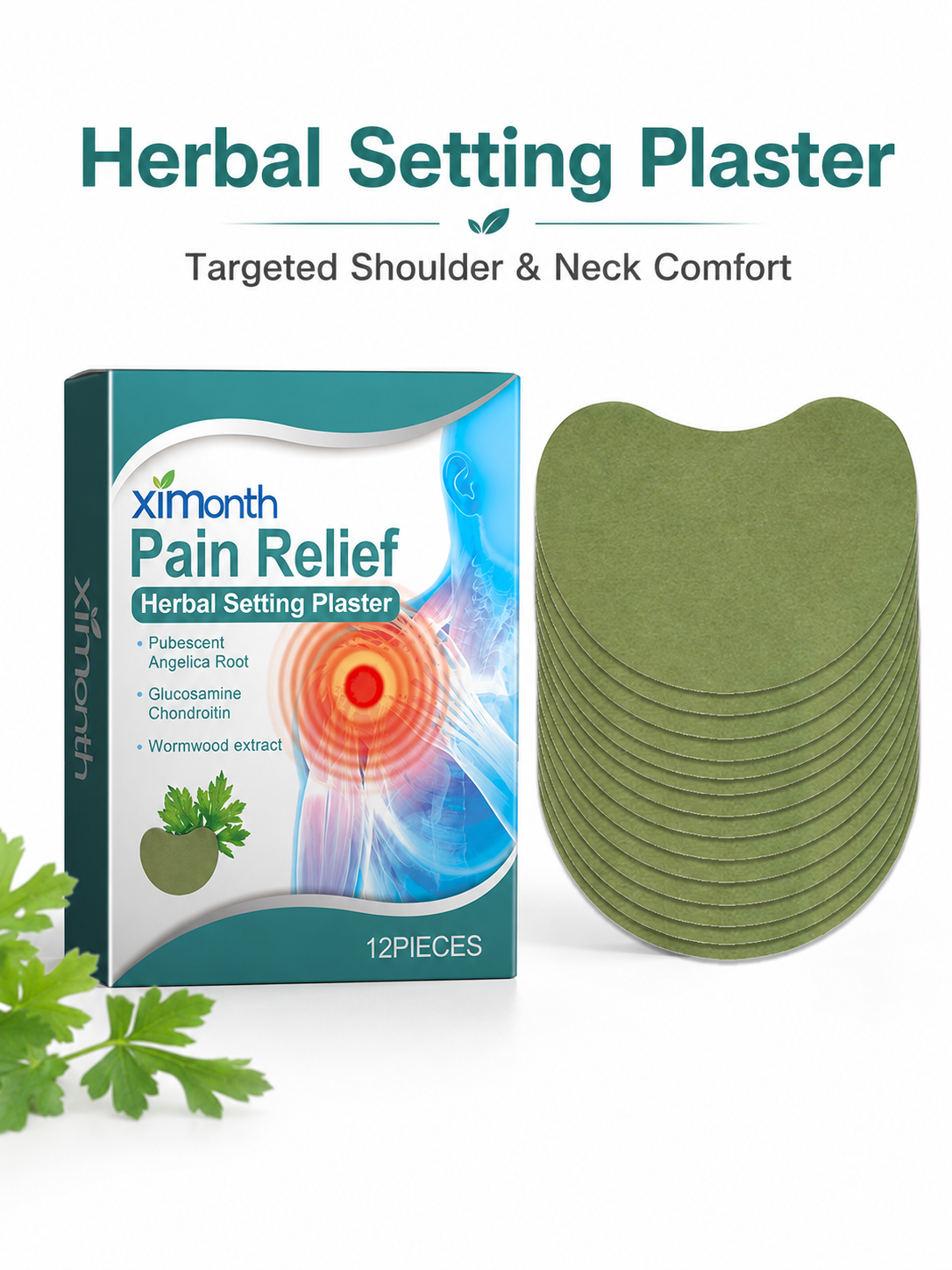 Shoulder Pain Patch — Herbal Relief with Wormwood