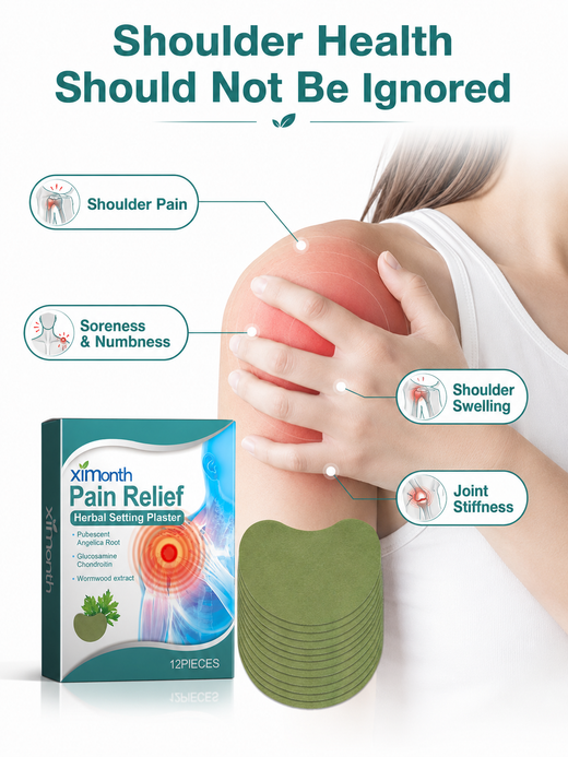Shoulder Pain Patch — Herbal Relief with Wormwood