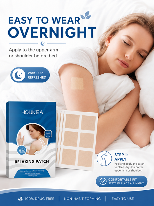 Lavender Sleep Patch — Drug-Free Overnight Relief