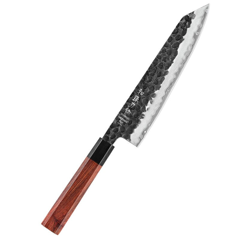 Kitchen Knife Set: Hammered 3-Layer Steel, 4 Piece Gift