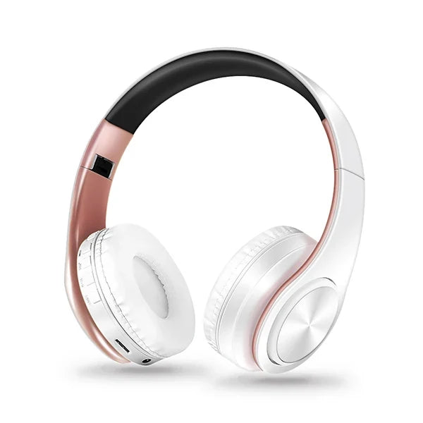 Foldable Wireless Headphones with Noise Reduction & Mic