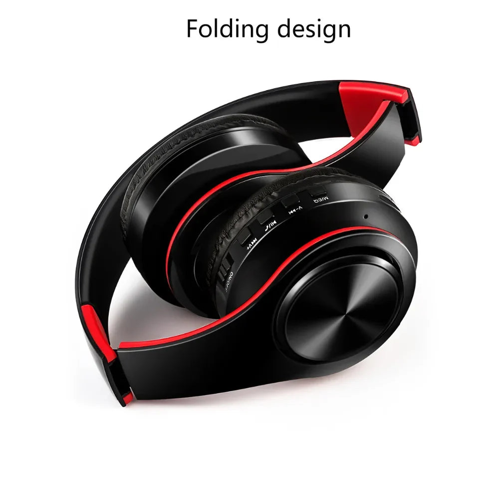 Foldable Wireless Headphones with Noise Reduction & Mic