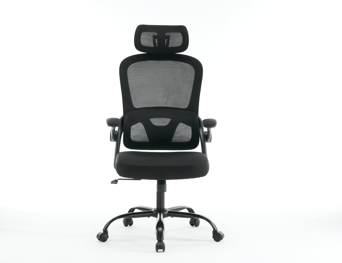 High Back Mesh Office Chair with Adjustable Headrest