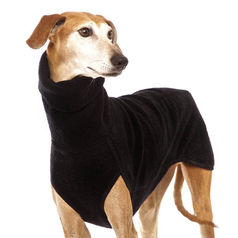 High-Collar Fleece Dog Coat for Cold-Weather Walks