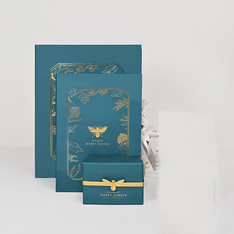 Luxury Gift Box Set with Botanical Silk Ribbon Details