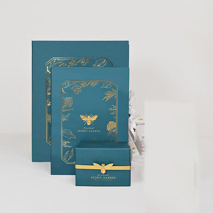 Luxury Gift Box Set with Botanical Silk Ribbon Details