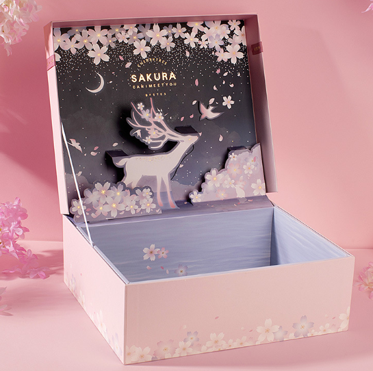 Luxury Gift Box Set with Botanical Silk Ribbon Details