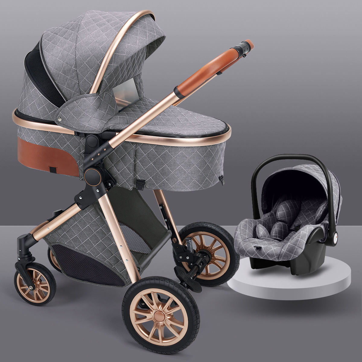 Convertible Baby Stroller Travel System for Newborns