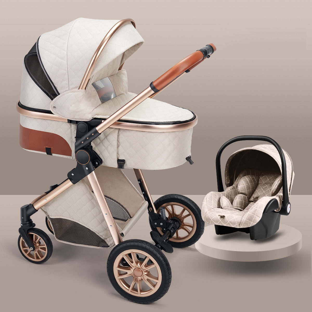 Convertible Baby Stroller Travel System for Newborns