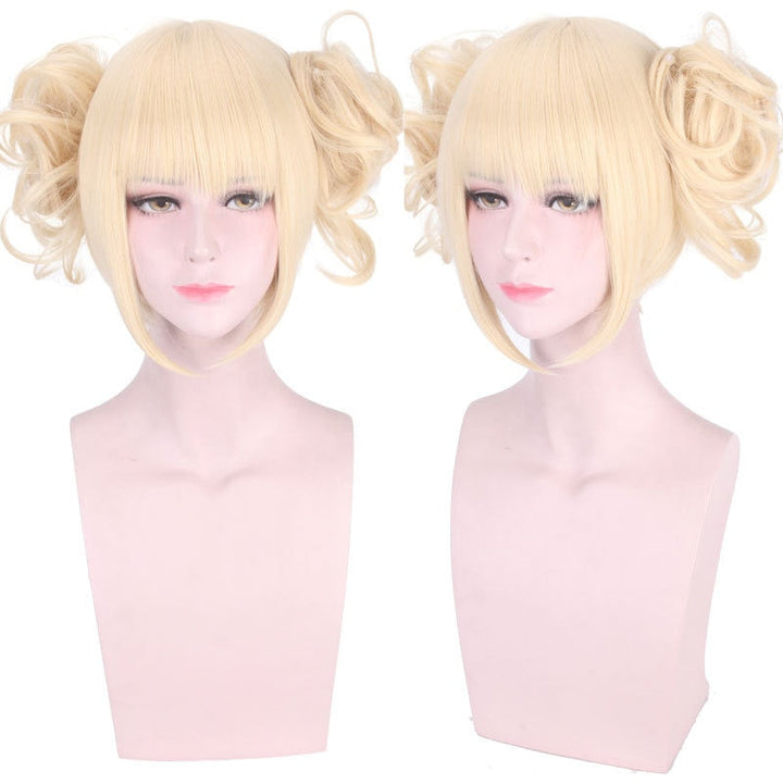 Himiko Toga Cosplay Wig With Ready-Styled Twin Buns