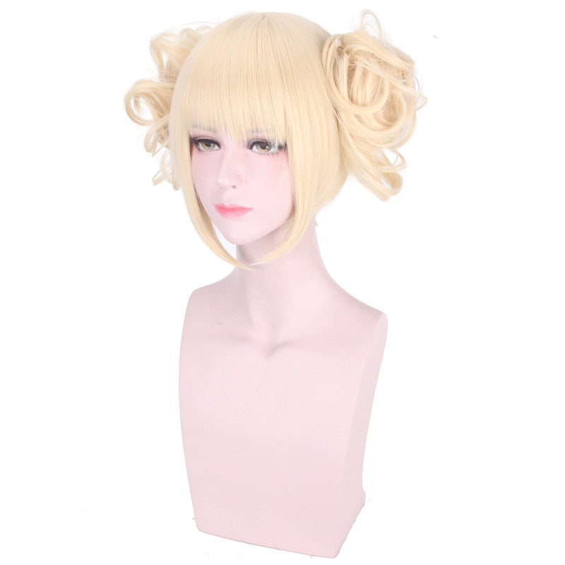Himiko Toga Cosplay Wig With Ready-Styled Twin Buns