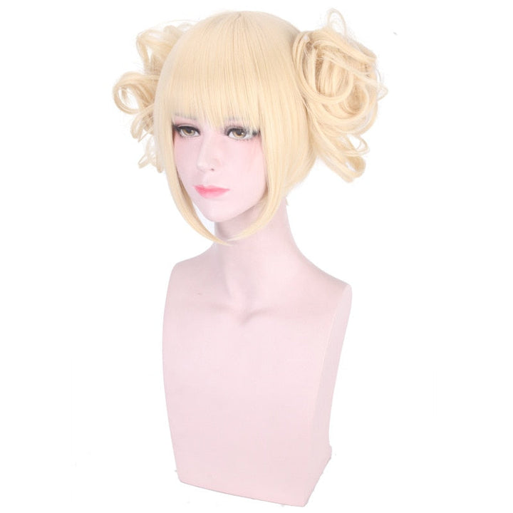 Himiko Toga Cosplay Wig With Ready-Styled Twin Buns