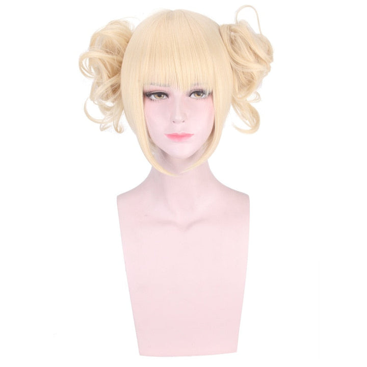 Himiko Toga Cosplay Wig With Ready-Styled Twin Buns