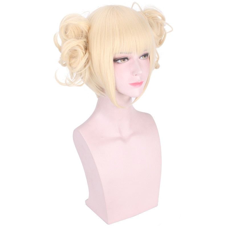 Himiko Toga Cosplay Wig With Ready-Styled Twin Buns